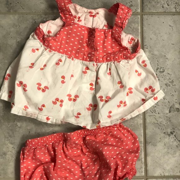 Summer Gymboree flamingo flair 2 pc bloomer set - Picture 9 of 12